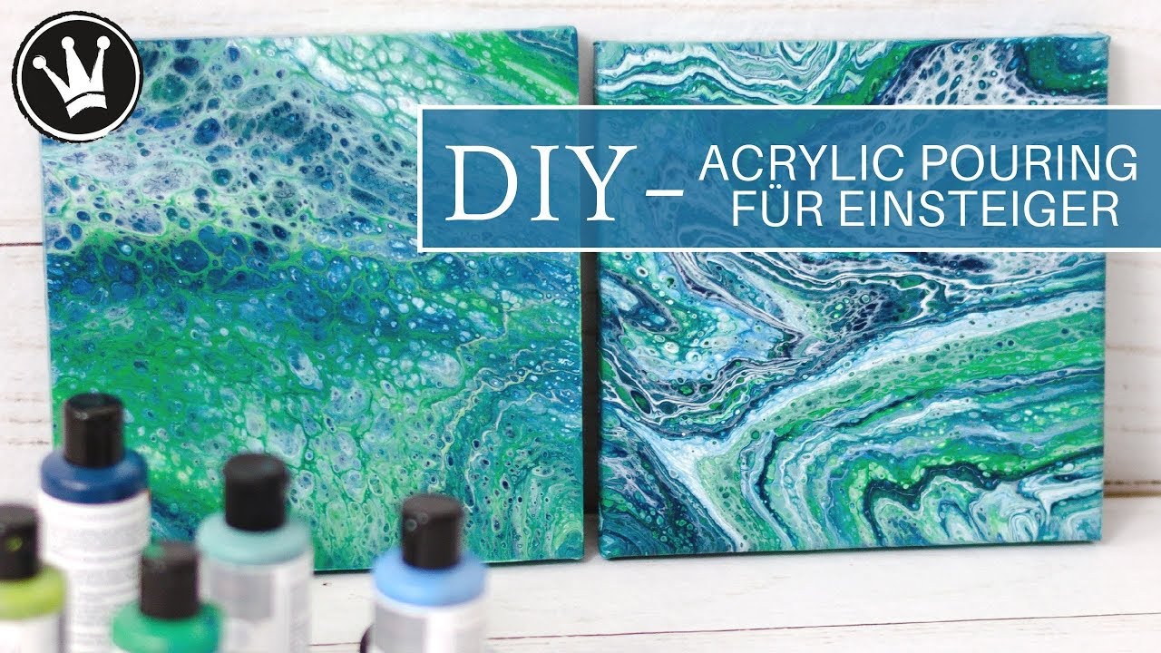 Acrylic Pouring Anleitung für Einsteiger, Tipps und Tricks